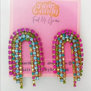 New Hair Candy By Han 1 of 1 Specialty Rainbow Earrings